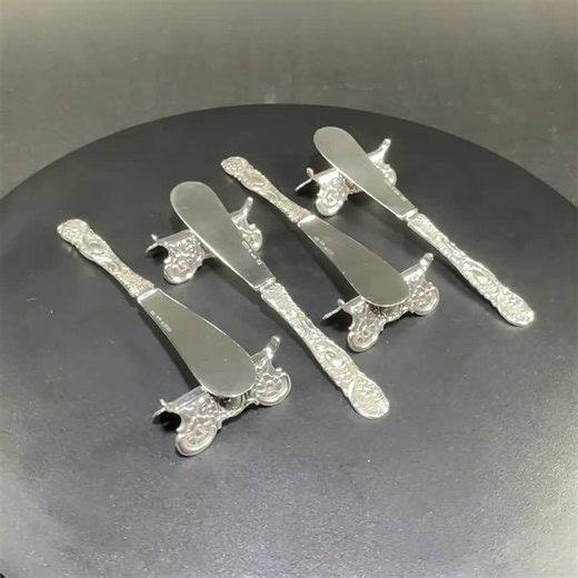 Swedish 830 Silver Butter Knife and Matching Rest - Etsy