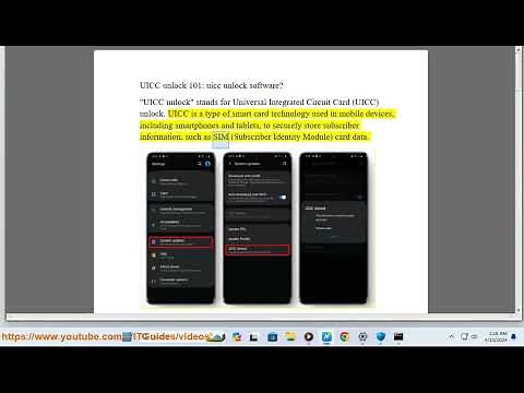 UICC unlock 101: What is UICC Unlock? uicc unlock software?