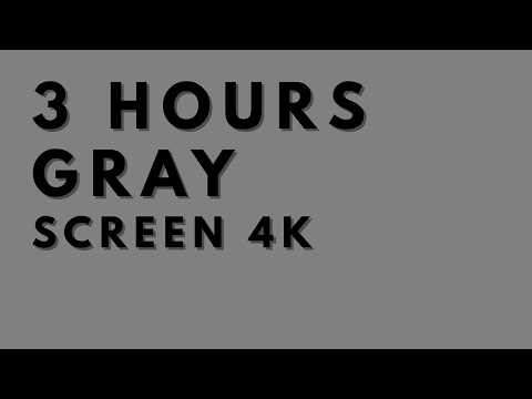 Pure Gray Screen 3 Hours • 4K Mood Lighting for Neutrality, Professionalism & Focus
