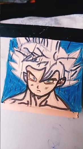 goku with mui eyes🧿 tutorial on sticky note