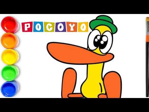 How to Draw Pato Step By Step For Beginners | Pocoyo