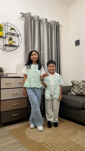 Senja and Sky's Eid Clothes #eidclothes #shorts #ootd