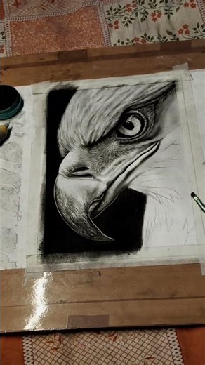 Wait for the Epic Reveal! 😱 #EagleArt #Drawing