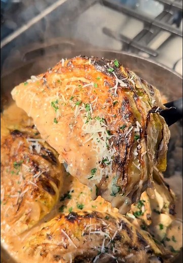 Garlic Parmesan Melting Cabbage Recipe