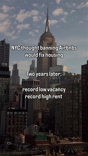 NYC thought banning Airbnbs would solve the housing crisis.