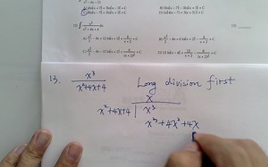 Integral with partial fraction