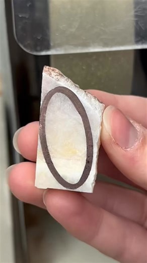 Making a white onyx cabochon using the 6” CabKing! #cabking #cabbing #cabochon #cabochonmaker #lapidary #lapidaryartist #lapidaryart #stonecutter #jewelrydesigner #jewelrymaker #jewlerymaking #handmadejewelry #diyjewlery #rockhounding | CabKing