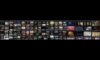 Mix of 3 videos from youtube : All 108 Movies Playing At The Same Time