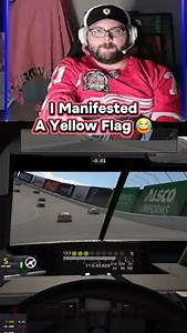 56 reactions | Manifesting a yellow flag works apparently? 路‍♂️ #iracing #nascar #simracing #manifestation #racinggames #motorsport #twitch #f1 #indycar #imsa #racing #twitchstreamer #explore #explorepage | PavAttack Gaming | Facebook