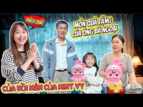 Ông Bà Ngoại Bí Mật Tặng Lợn Đất Và Tiền Cho Mint Vy Sắm Vàng Làm Của Hồi Môn Sau Này Lấy Chồng