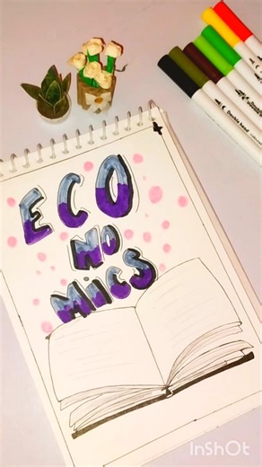 Economics front page design idea #shorts #front page #Study Tips