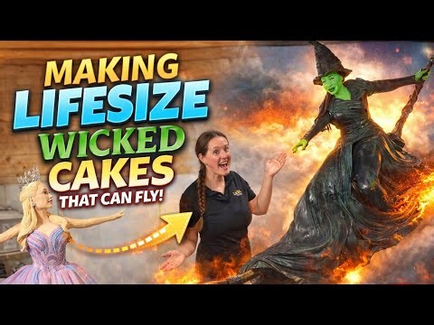 I Made LIFE-SIZE Wicked Cakes That Can Fly! 🧙‍♀️✨