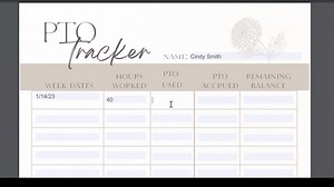 PTO Tracker Printable, Absence Tracker, Paid Time off Form, Employee PTO Template Pdf for Organization, Vacation Time Accrued Hours Tracker - Etsy
