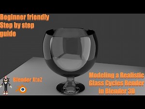 Modeling a Glass in Blender 3D | Beginner Friendly | Step by Step Guide