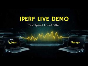 iPerf Explained with Live Demo | Test Network Speed, Loss & Jitter #iperf