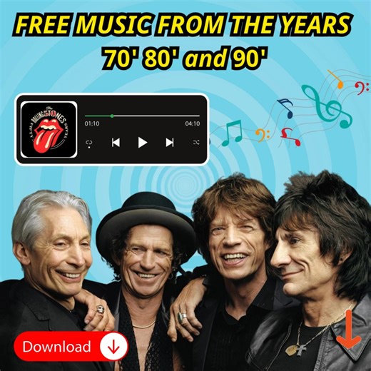 An app to relive the best music of the 70s, 80s and 90s on your phone 📱🎸 | Music Apps