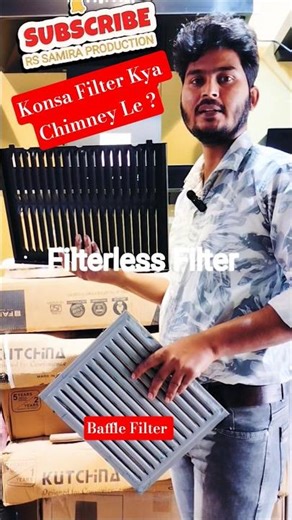 Filterless Chimney Vs Baffle Filter Chimney Konsa Le? #shorts