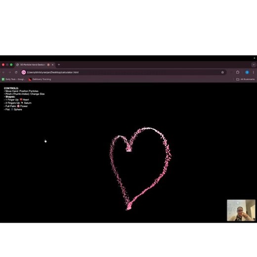 I Built a 3D Particle System You Control With Your Hand 🤯
