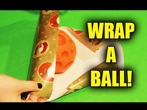 How to wrap a Ball/Round Object gift tutorial (Christmas Birthdays etc)