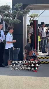 When Charles Leclerc's dog, Leo, upstages George Russell's Monza entrance 😅 | ESPN F1