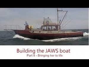 Building the JAWS boat, ORCA Part 8 bringing her to life