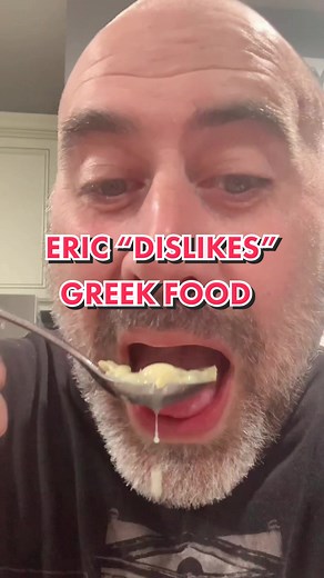 Eric “dislikes” Greek food 🙄🤷🏻‍♀️ #ncfood #learnontikok #OneSliceChallenge #husbandsoftiktok