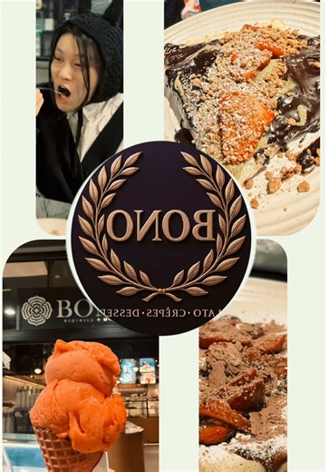 Nice relax moments at BONO Gelato enjoying our gelato Italian gelato,our delicious homemade crepes , homemade tiramisu and authentic Italian cakes from Italy! #bonogelato#foryou #crepes #gelato#italiancake