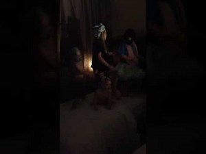 Kids dancing with underwear on their heads, 2016