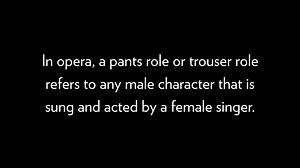 What is a trouser role? Learn about this operatic custom from ARIODANTE star Alice Coote and catch the final performance of this Baroque masterpiece tomorrow afternoon. Learn more at lyricopera.org/ariodante. | Lyric Opera of Chicago