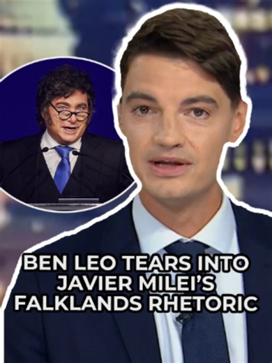 Watch as Ben Leo tears into Javier Milei’s Falklands rhetoric, calling it an empty distraction from Argentina's economic collapse. 'Courage and grit are woven into the very fabric of Britain's being... those scars of war are the foundations of Britain's spirit.' #javiermilei #argentina #worldnews #falklandislands #gbnews
