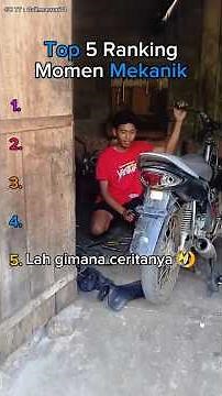 Top 5 Ranking Mekanik🤣 | No.1 keracunan bensin kalii☠️ #mekanik #lucu #top5 #ngakak #fypシ #shorts