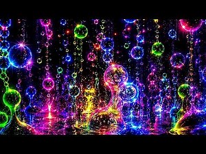 ✨ Hypnotic Bubble Flow 🫧 4K Lava Lamp OLED Screensaver & Relaxing Music
