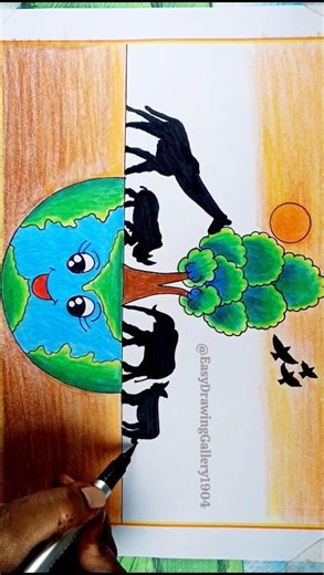 ✨ World Wildlife Conservation Day Drawing✨ #savenature #saveenvironment #saveearth #shorts #viral