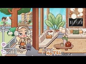 AVATAR WORLD Modern Luxury Hotel Tour🏨|Aesthetic Hotel Design in Avatar World|House Ideas ✨|#pazu