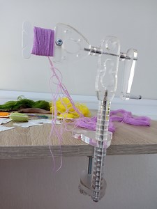 Embroidery Floss Bobbin Winder With 20 Bobbins - Etsy UK