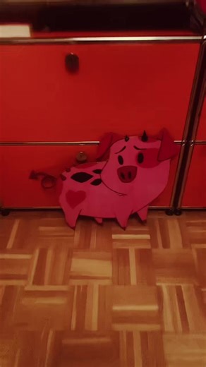 Ahhhh I made another one #hazbinhotel #fatnuggets #hazbin #cardboardfigure #diy