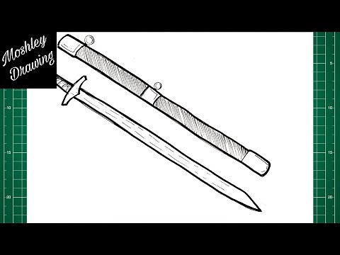 How to Draw a Knight Sword Step by Step