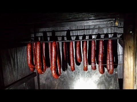 Making smoked sausage ( venison and pork)