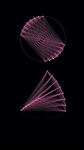 This pendulum wave is satisfying #physics #geometry