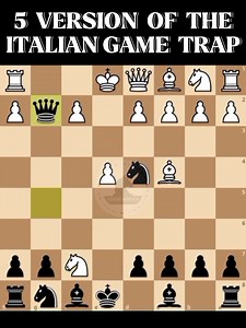 5 Version of the Italian Game Trap 📖🔥 #chessmaster | Chess Master