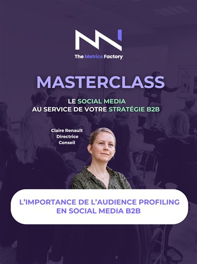 Pourquoi faire de l’audience profiling même en B2B ?🕵️‍♂️ 🎥Avant de penser “stratégie”, il faut bien connaître son audience ❓Pour mieux cibler, il faut savoir à qui on s’adresse Découvrez nos conseils dans cet extrait, et si vous souhaitez échanger autour de vos enjeux Social Media, contactez-nous ! 📩 #Data #B2B #Audience