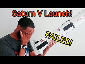 Estes Saturn V Launch: OMG! #rockets #nasa