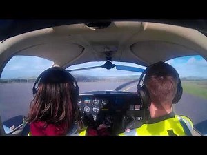 Windy landing at Campbeltown airport in a PA38 Tomahawk- August 2020