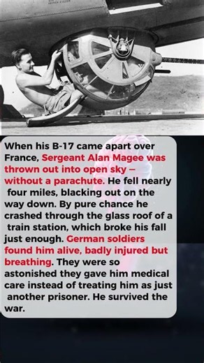 1 Airman Fell 4 Miles From a Burning Bomber With No Parachute — and Lived