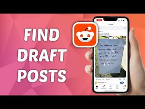 How to Find Draft Posts on Reddit
