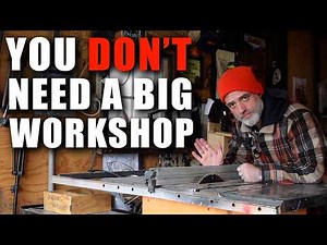 Woodworking Shop Tour in a One Car Garage!