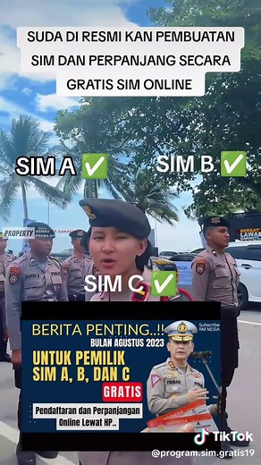 program SIM gratis online on TikTok
