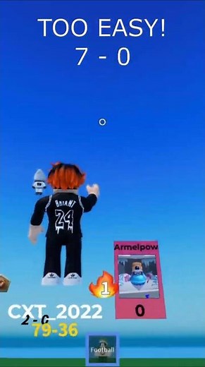 [7 - 0] TOO EASY on Football Duels! | ROBLOX