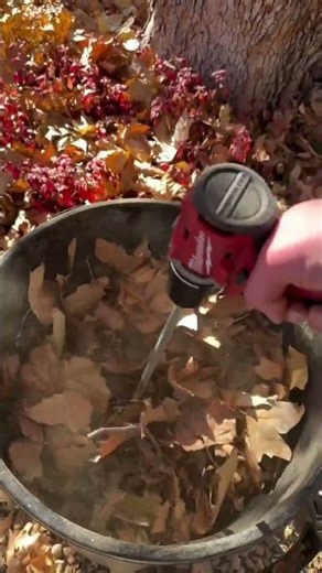 DIY Leaf Mulcher #technologia #diy #leafmulcher #mulch #weedwacker #trimmer #homestead #farm #hacks