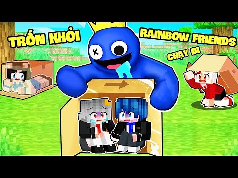 SAMMY CÙNG PHONG CẬN CHẠY TRỐN KHỎI QUÁI VẬT RAINBOW FRIENDS SIÊU KHỔNG LỒ TRONG MINECRAFT